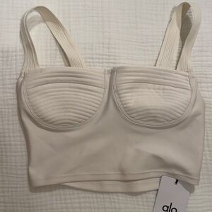 ALO Yoga Women's airlift turn it up Bralette ivory